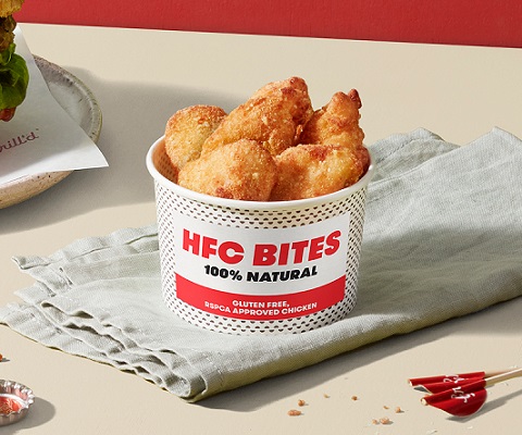 Healthy Fried Chicken Bites at Grilld